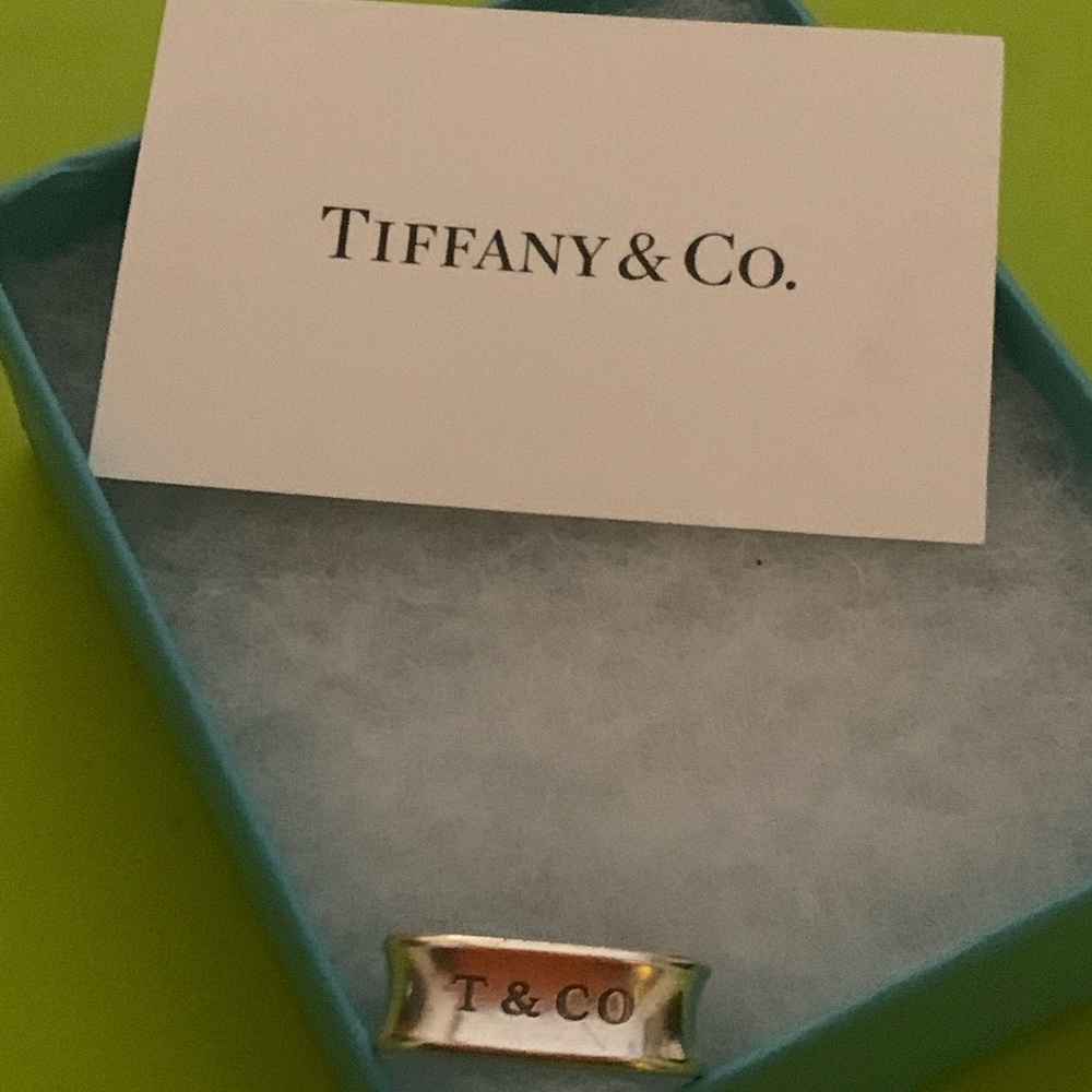 Tiffany & Co 1837 Collection Square Ring size 8